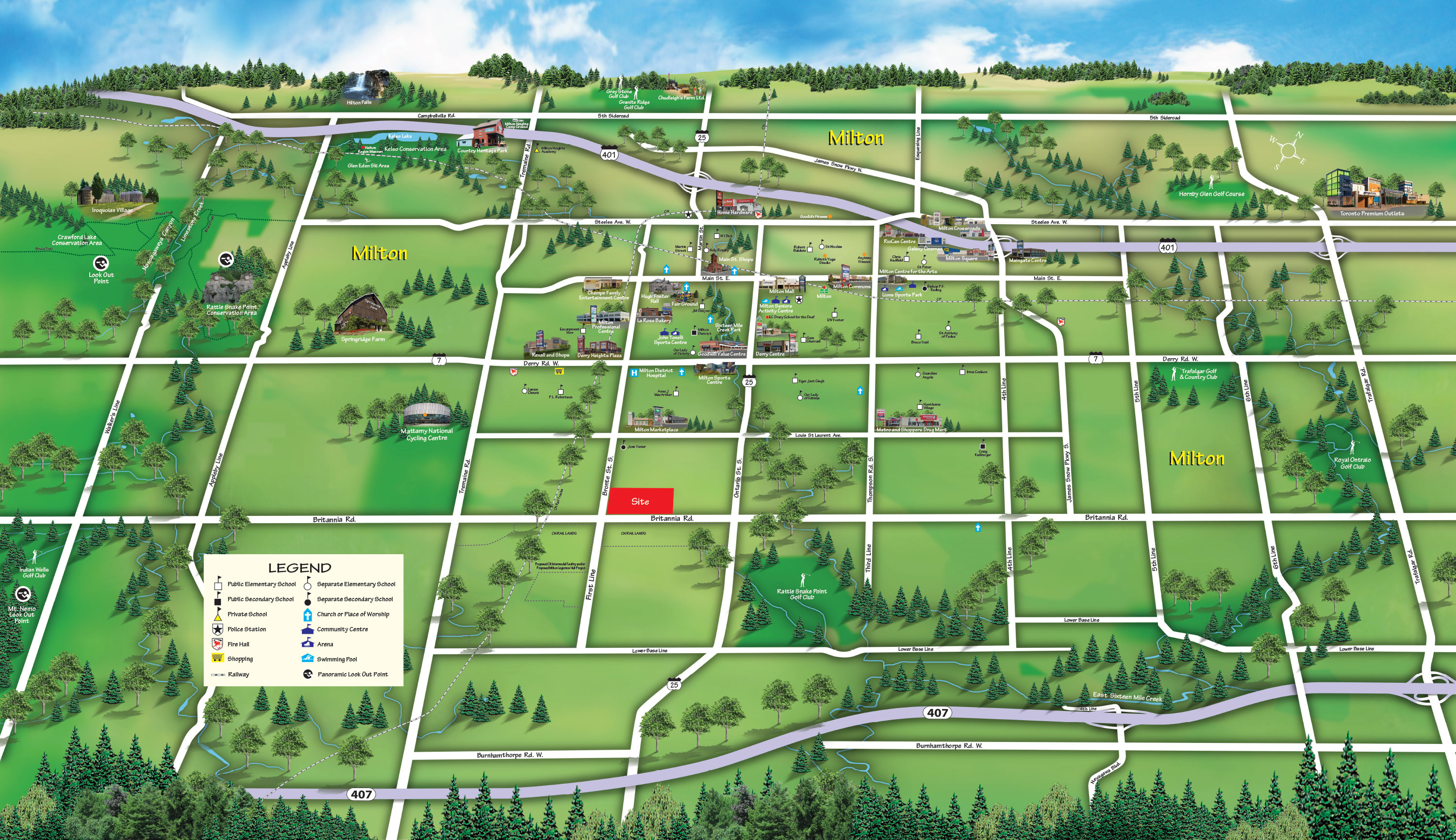 Saddle Ridge Amenities Map