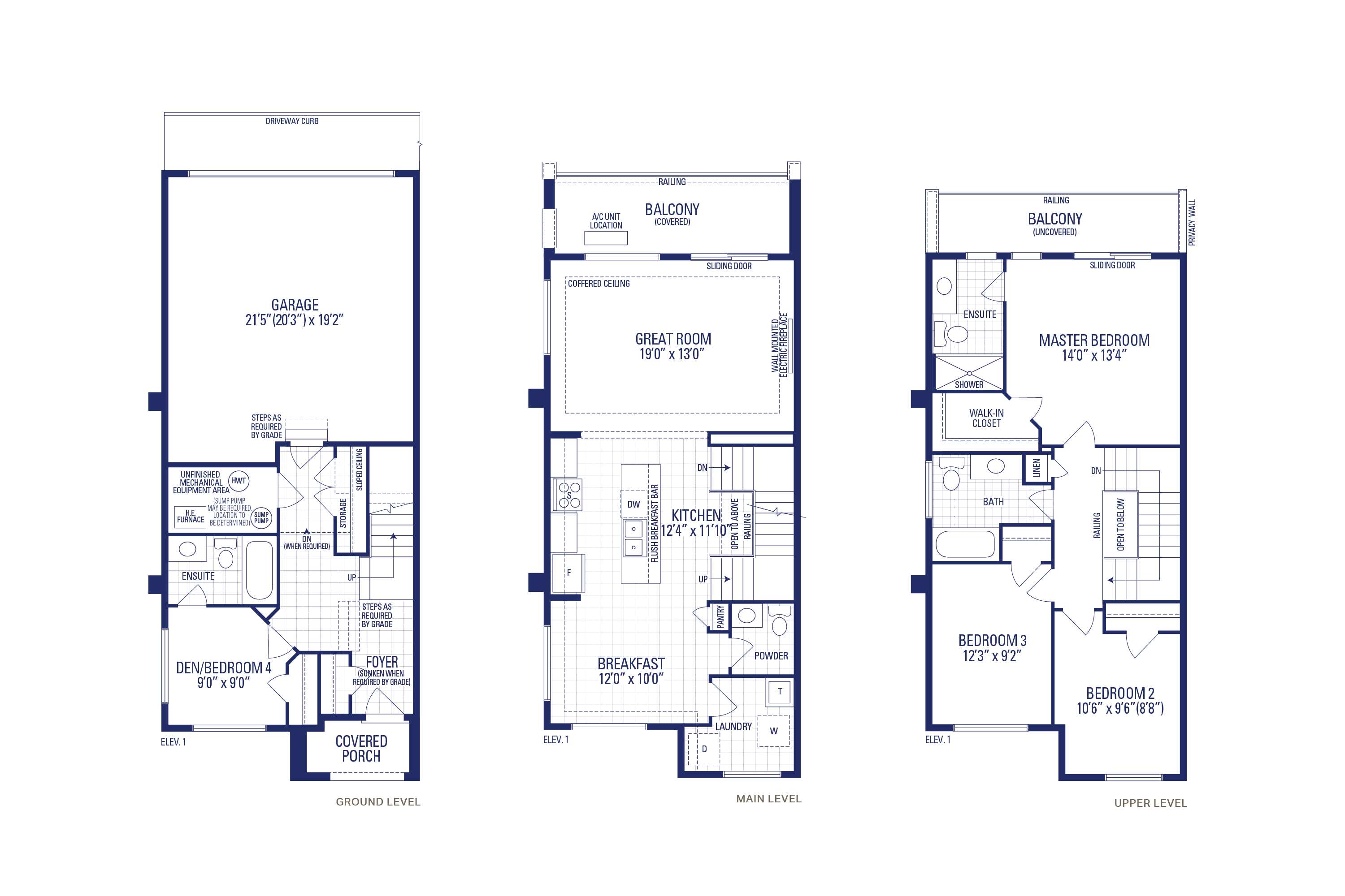 Coral 10 Elev. 1 Flankage Floorplan