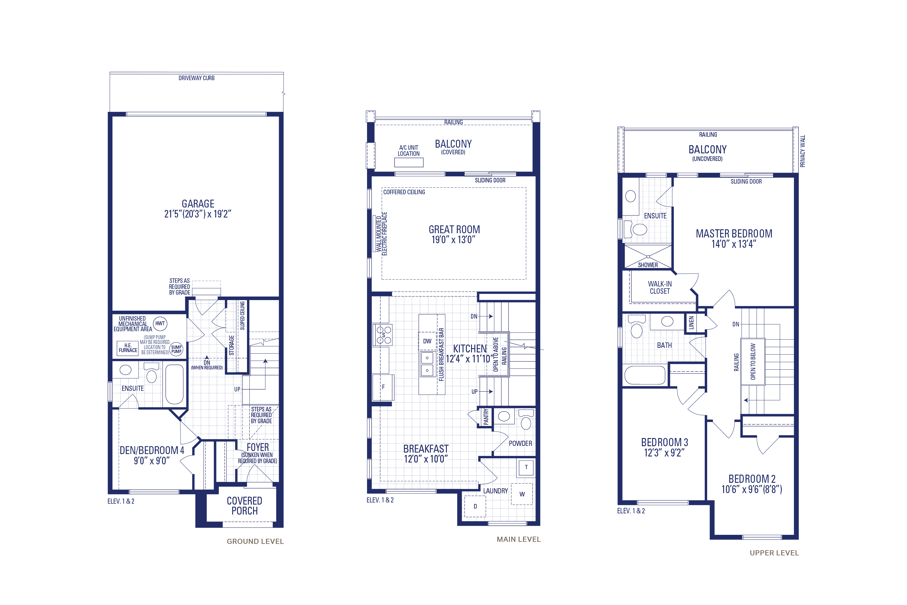 Coral 1E Elev. 1 Floorplan
