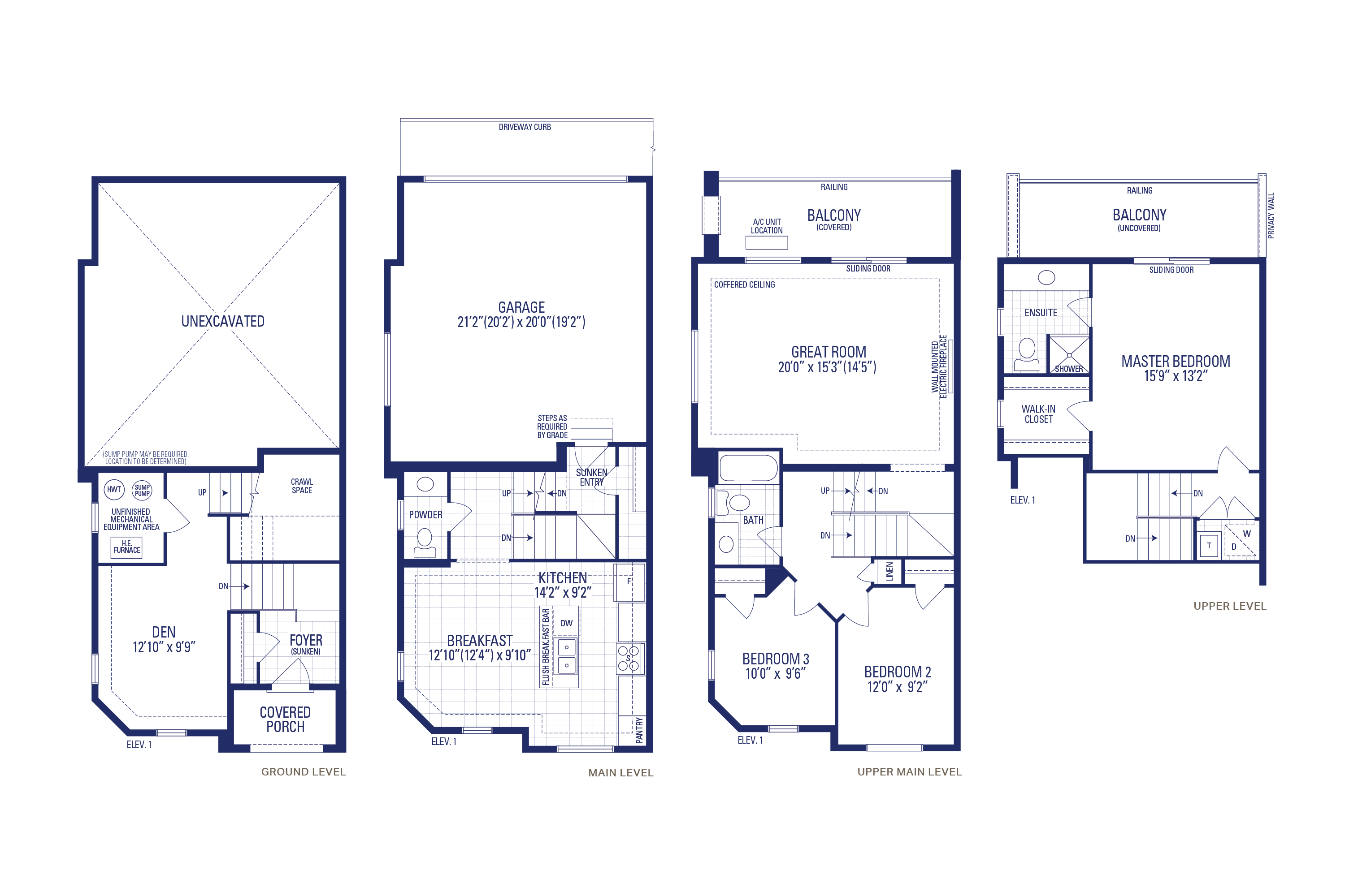 Coral 20 Elev. 1 Flankage Floorplan