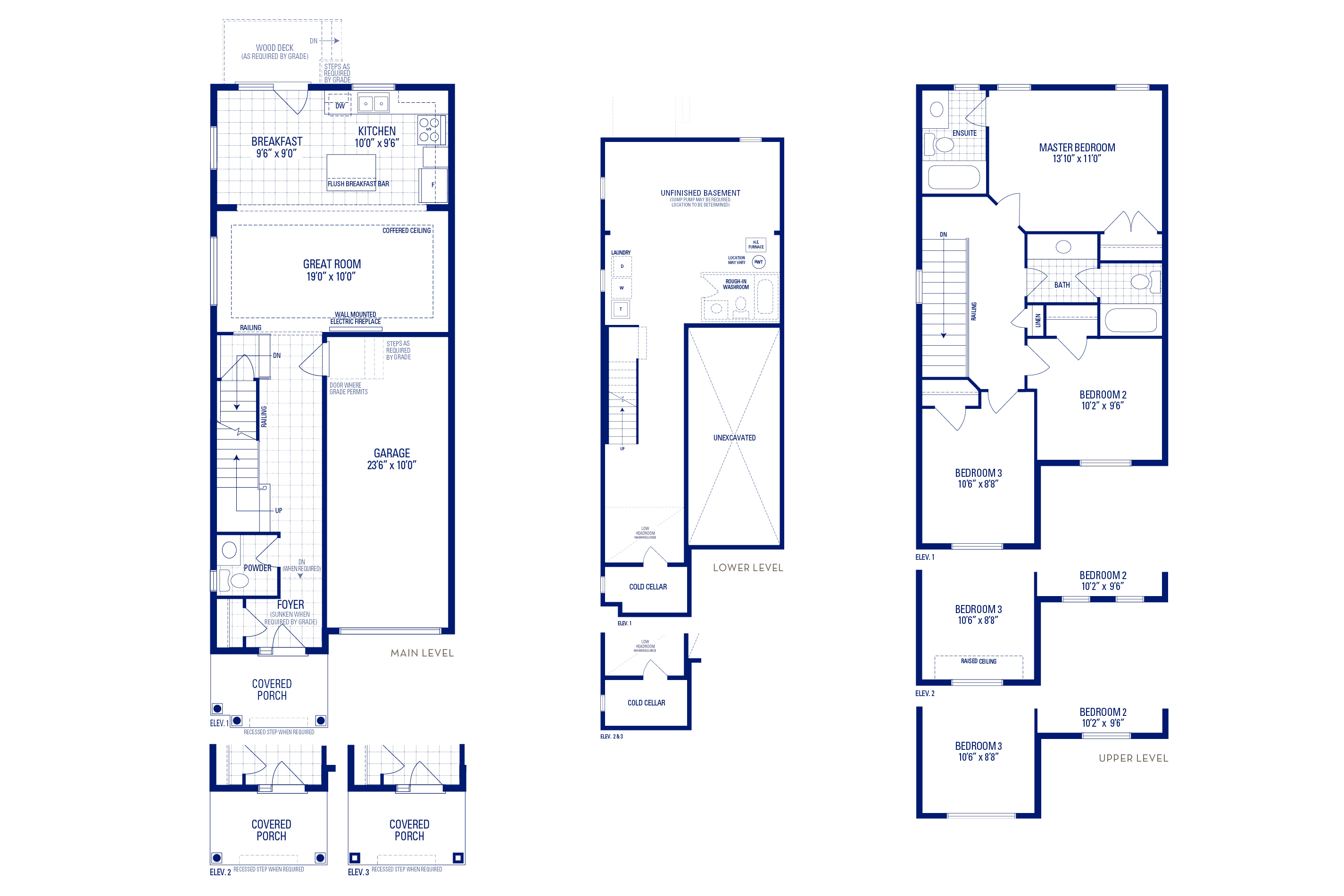 Glendale 1 Elev. 1 Floorplan