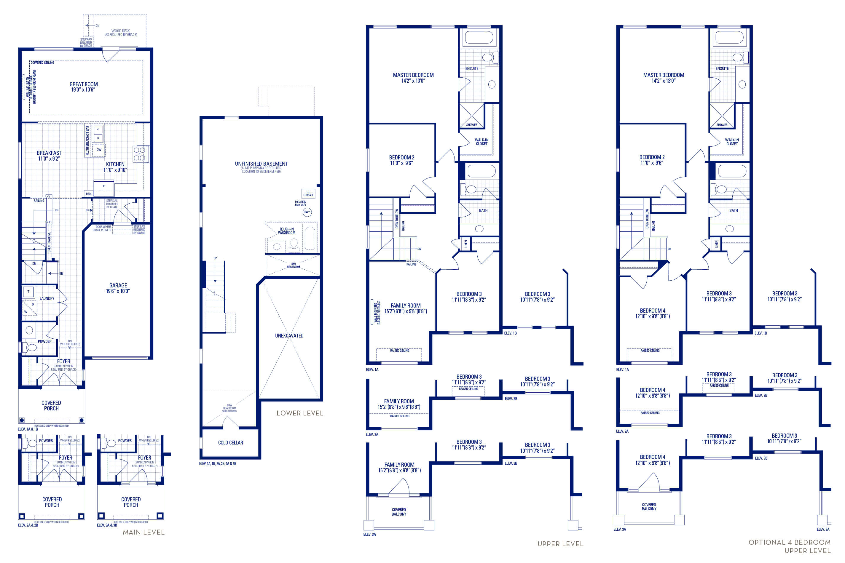 Glendale 5 Elev. 1B Floorplan