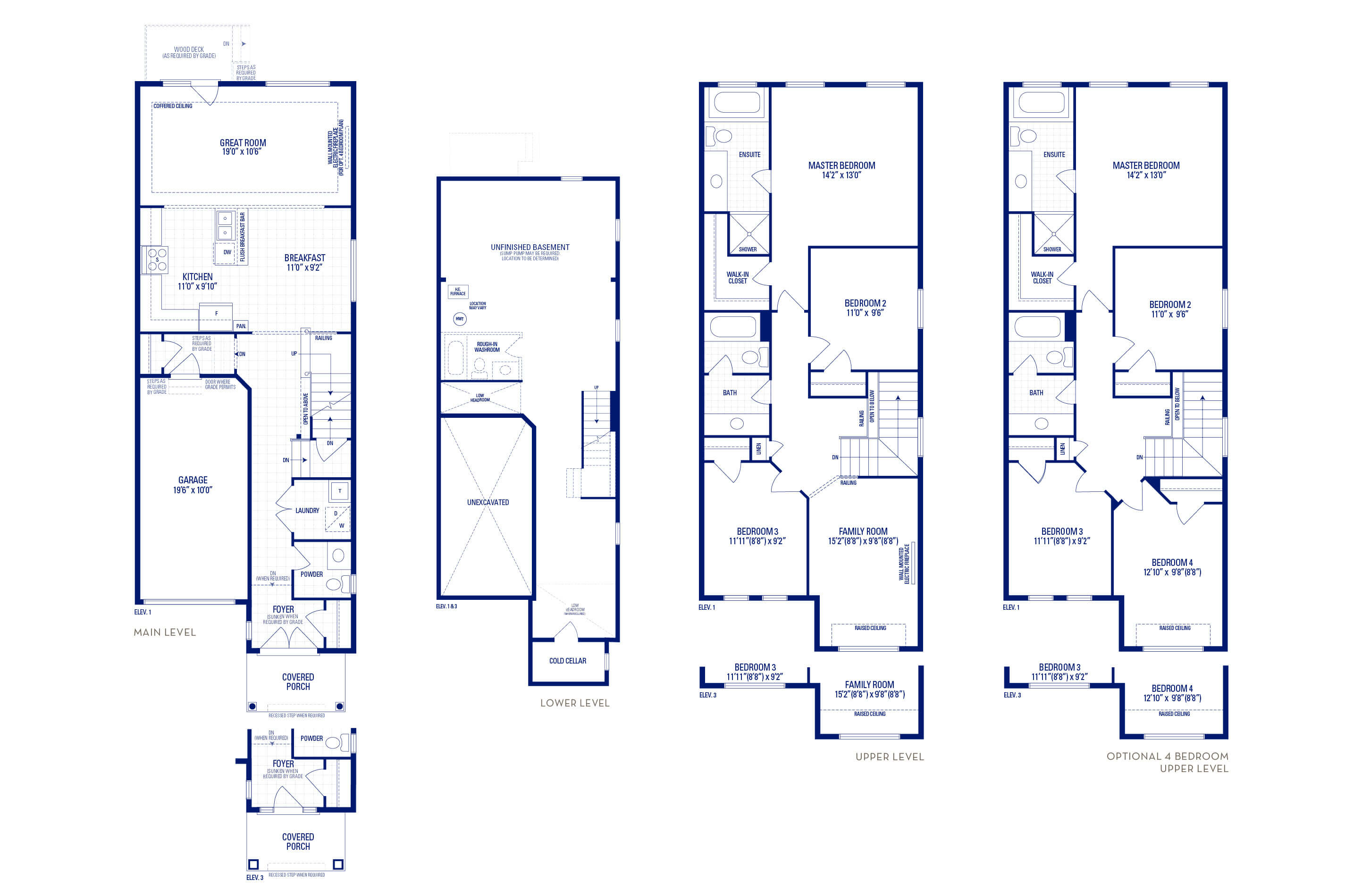 Glendale 5S Elev. 1 Floorplan