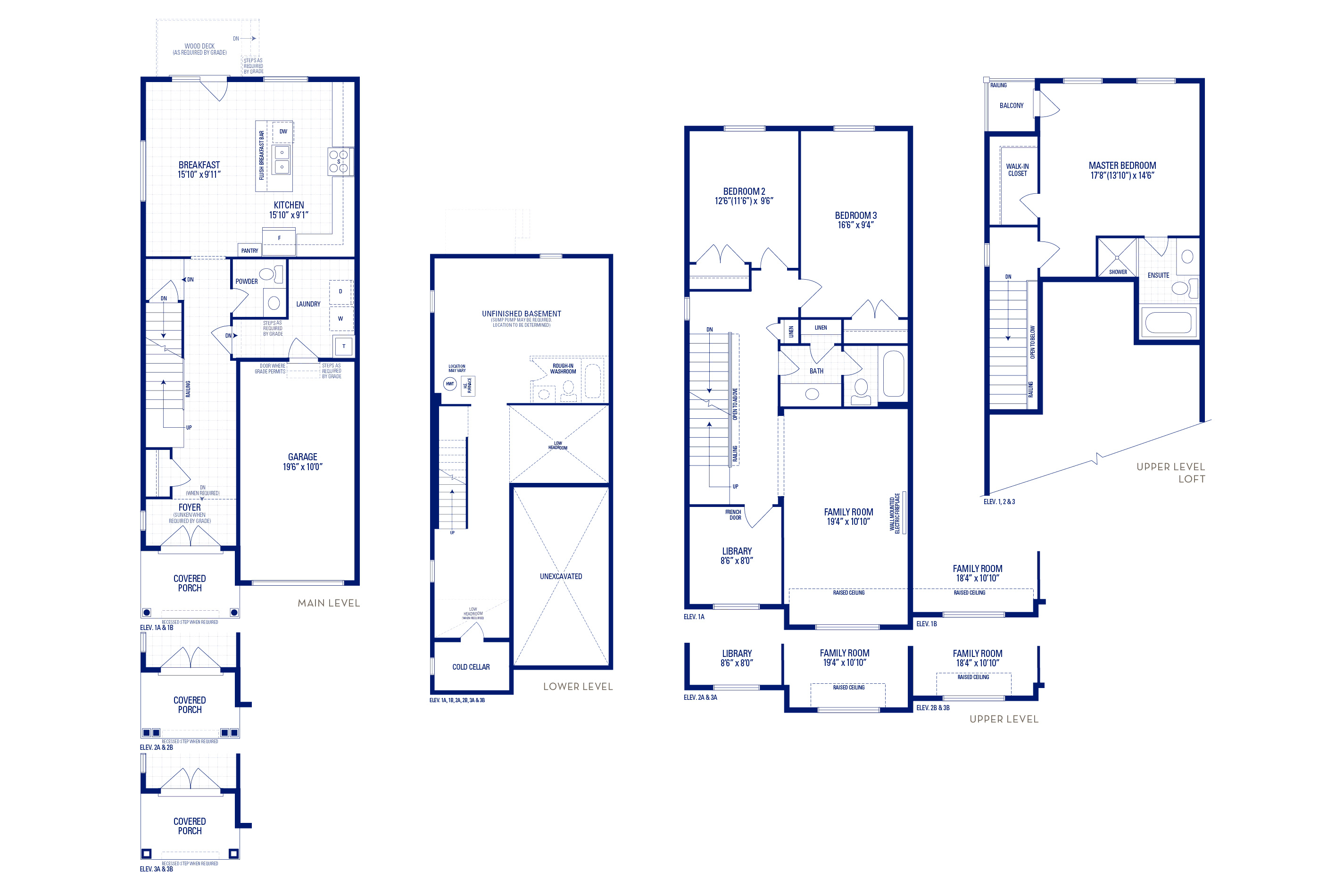 Glendale 7 Elev. 1A Floorplan