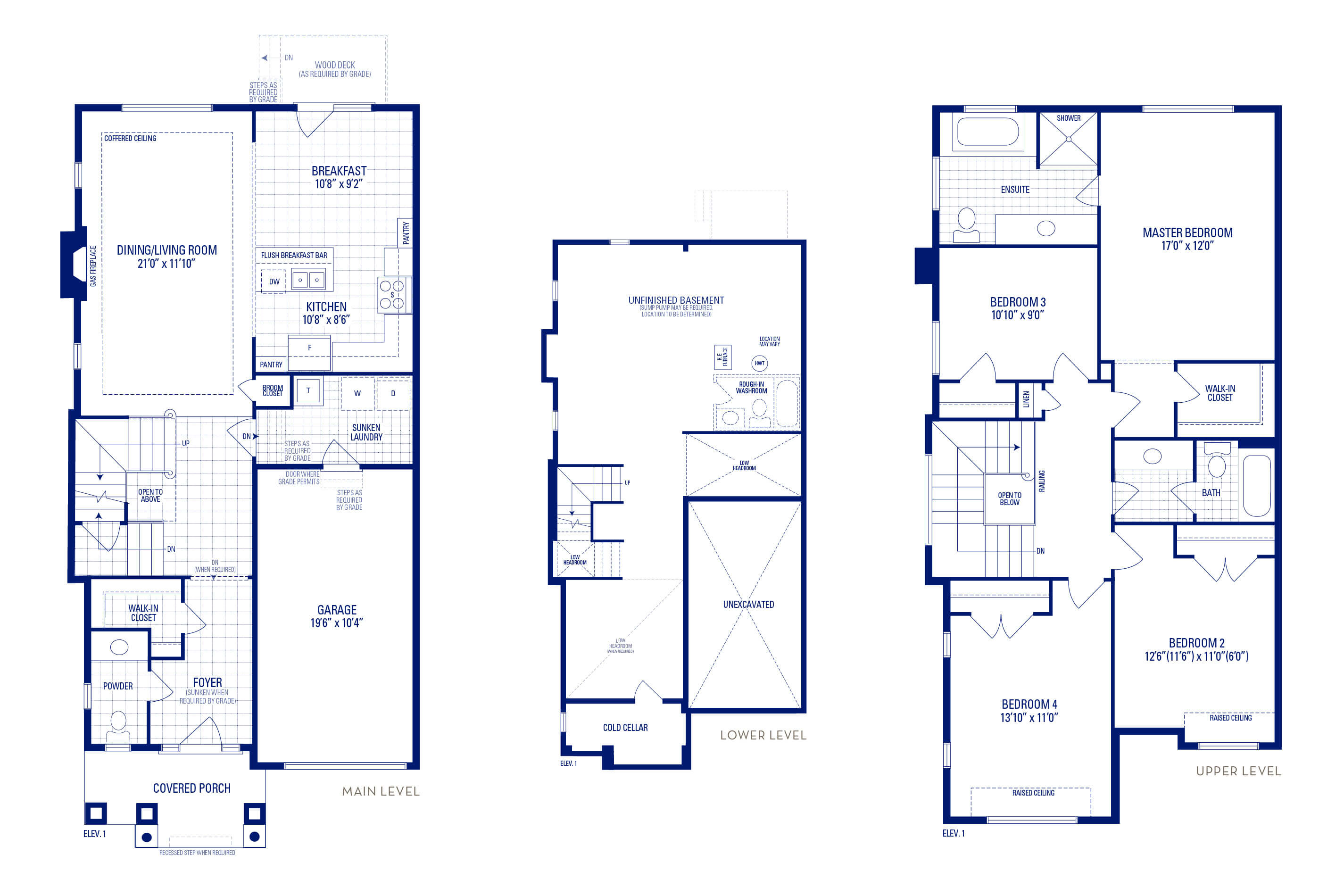 Heritage 30 Elev. 1 Floorplan