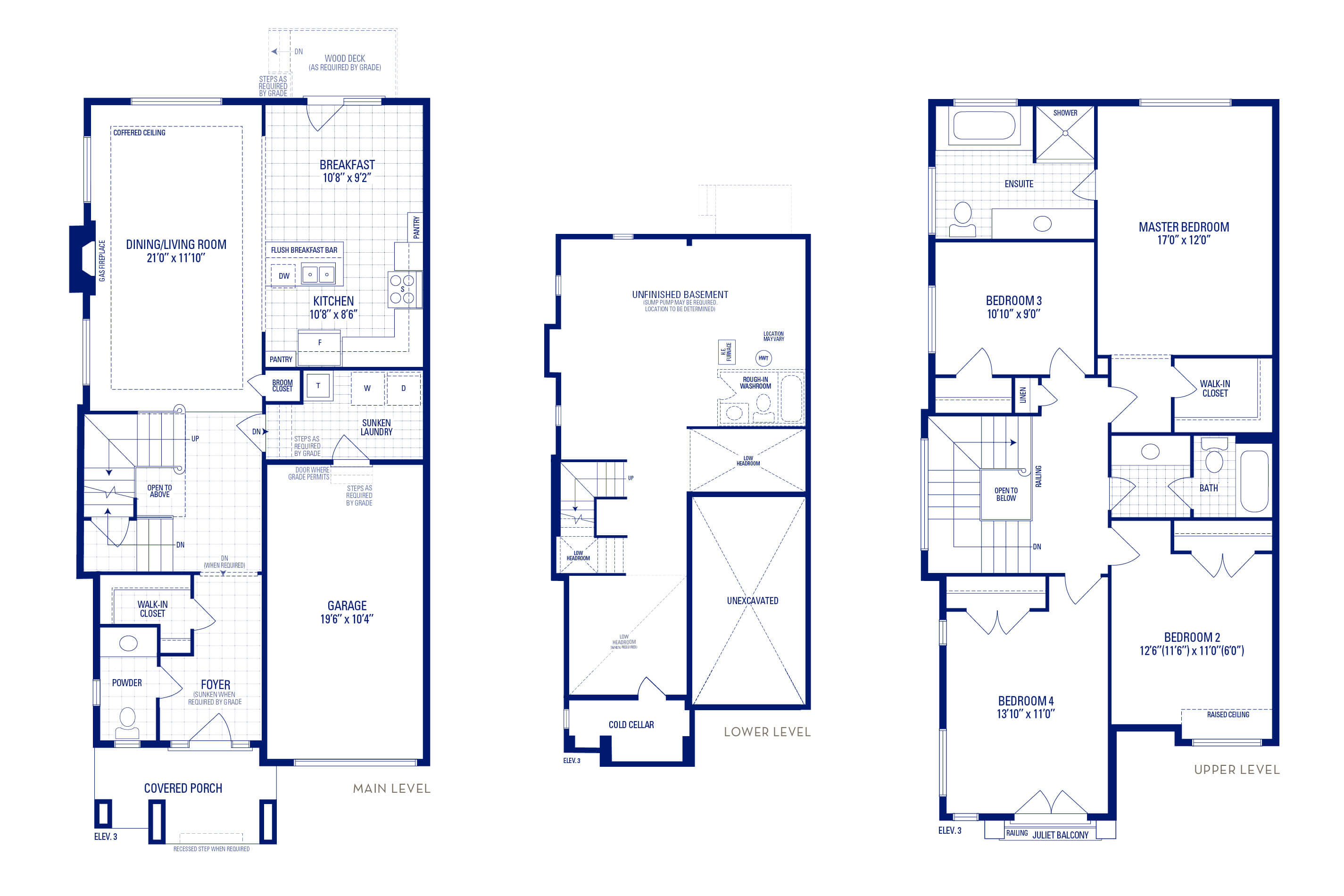 Heritage 30 Elev. 3 Floorplan