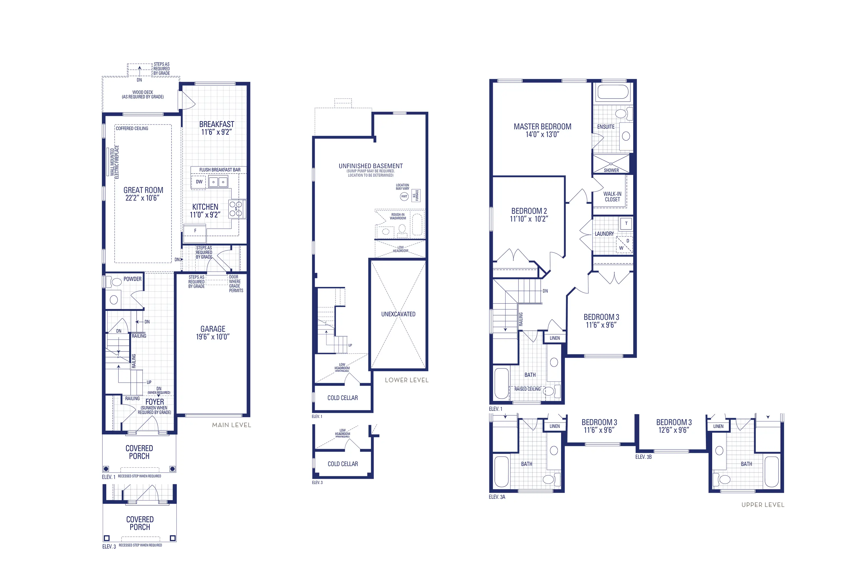 Lotus 1 Elev. 3A Floorplan