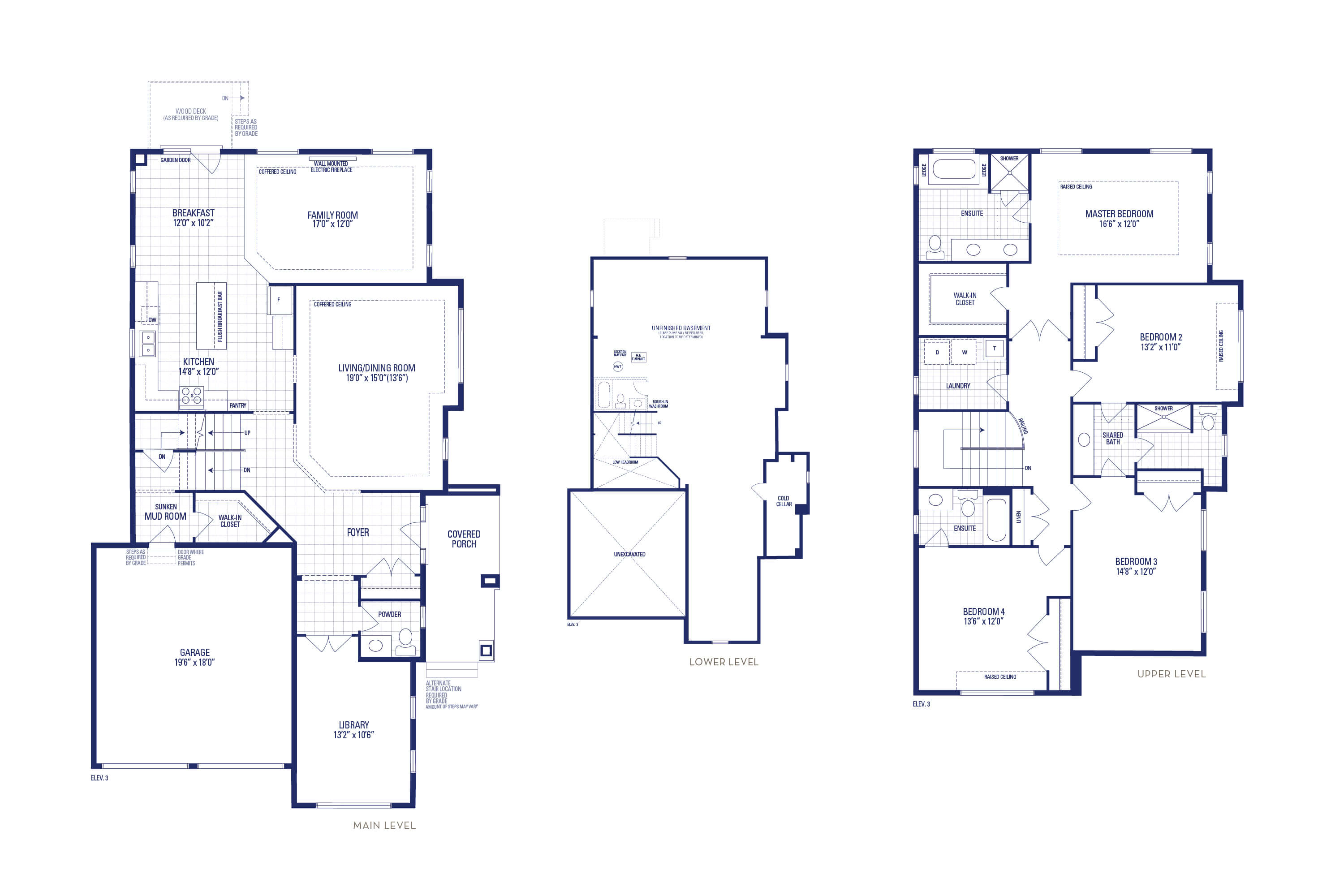 Preston 12 Elev. 3 Floorplan