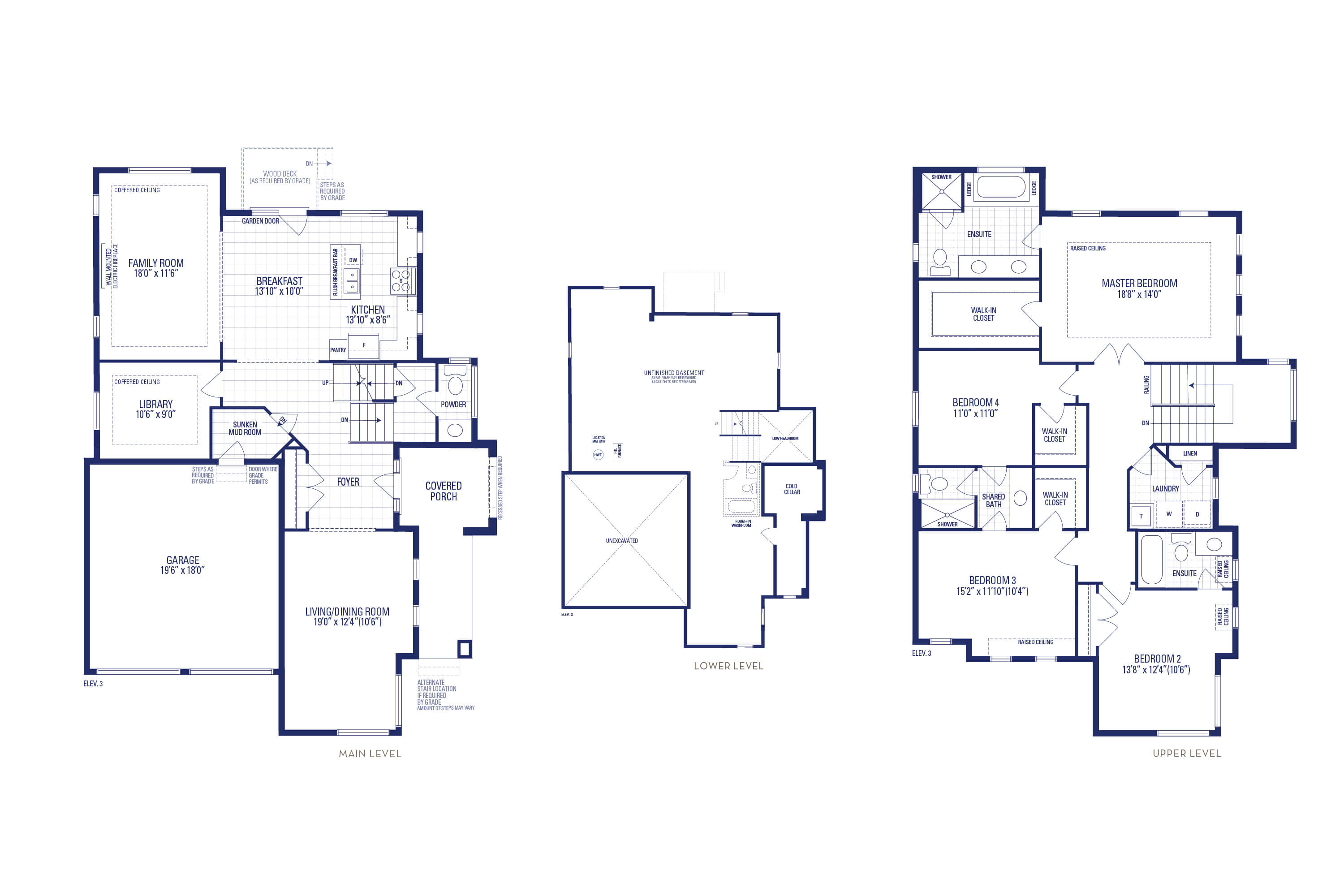 Preston 14 Elev. 3 Floorplan