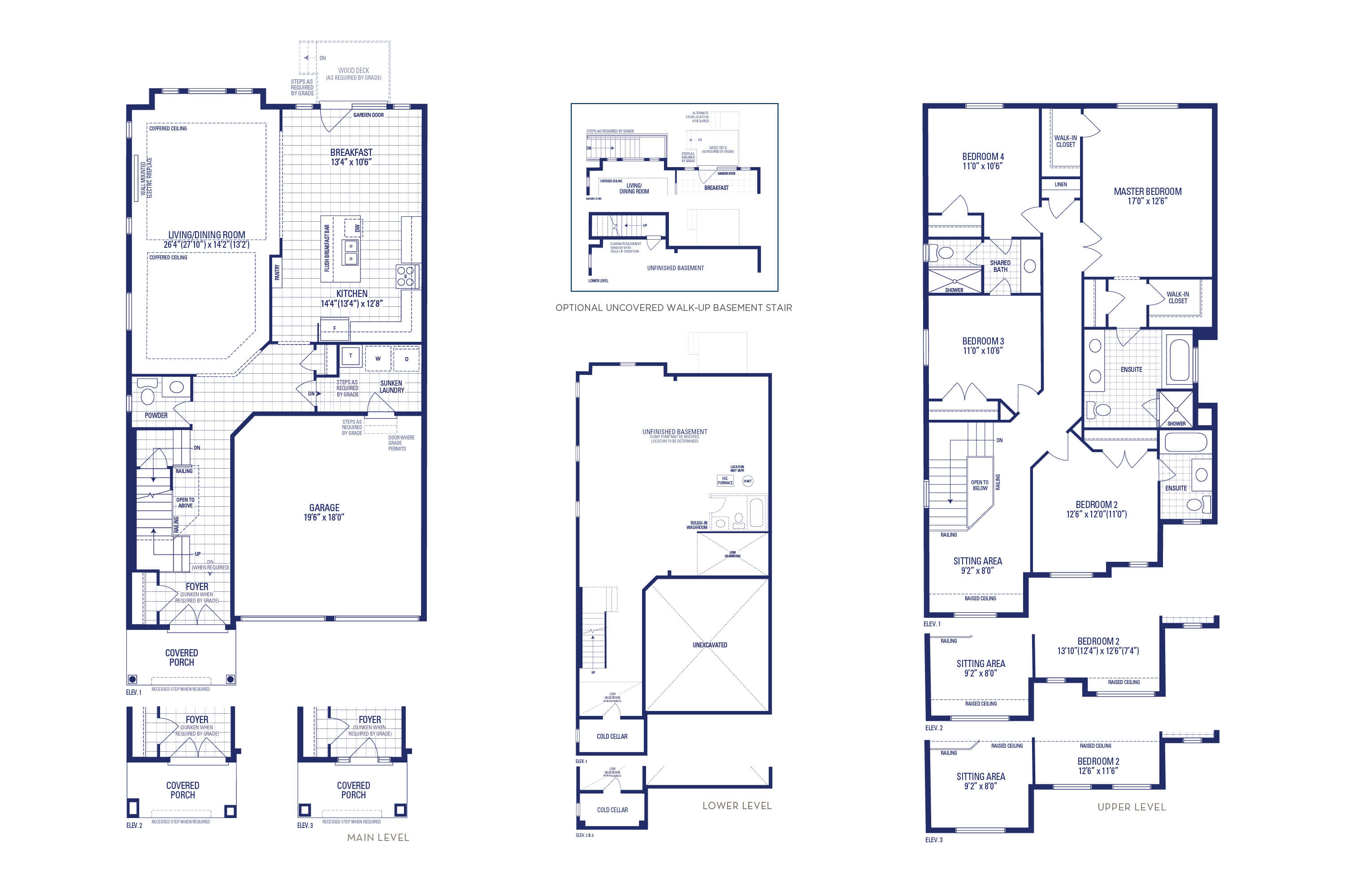 Preston 3 Elev. 1 Floorplan