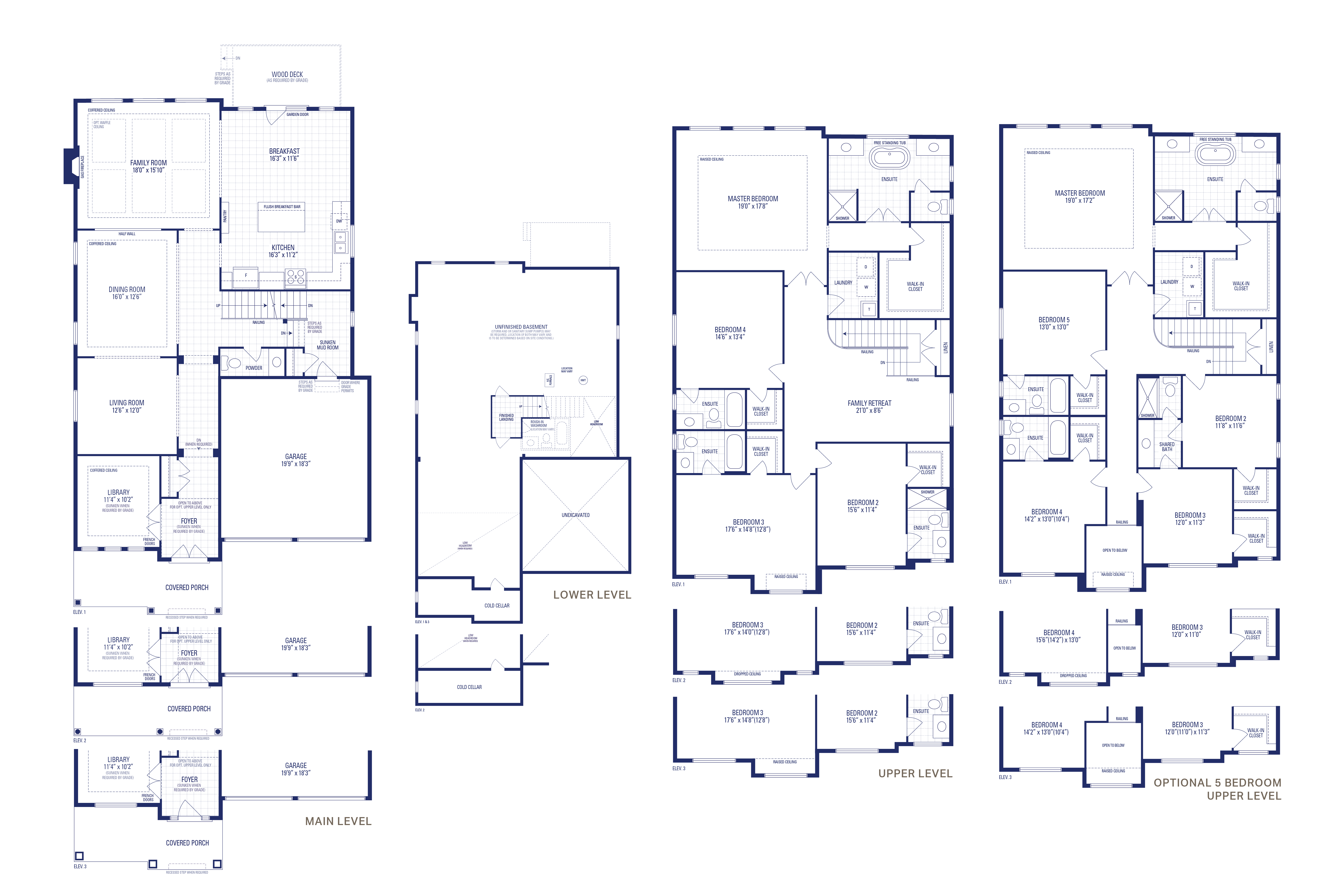 Riviera 4 Elev. 1 Floorplan