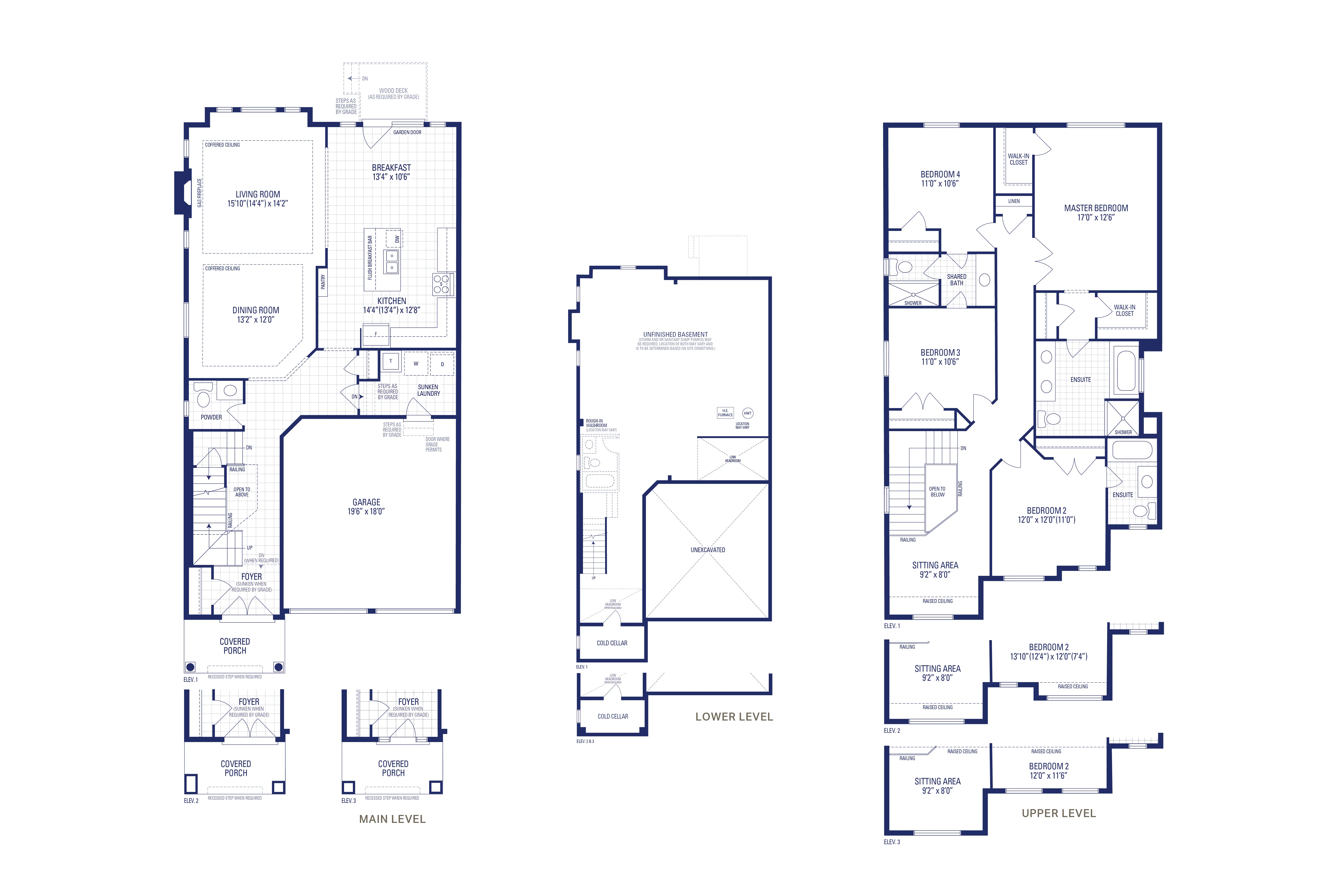 Seville 2 Elev. 1 Floorplan