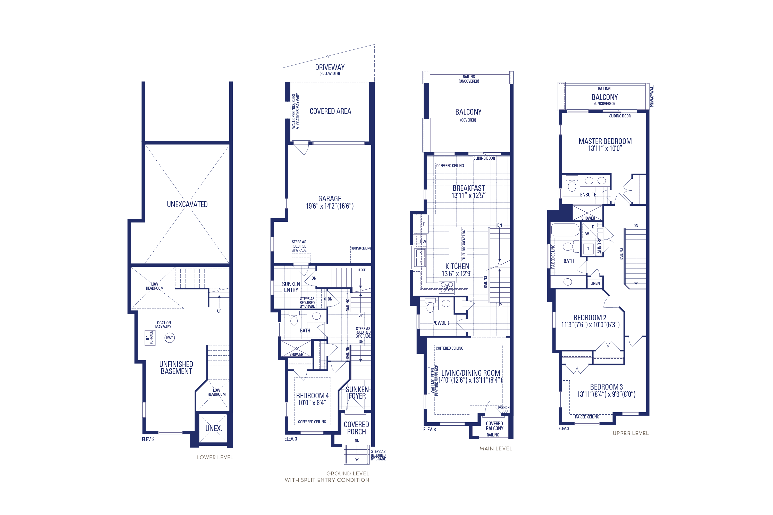 Siena 2E-SP Elev. 3 Floorplan