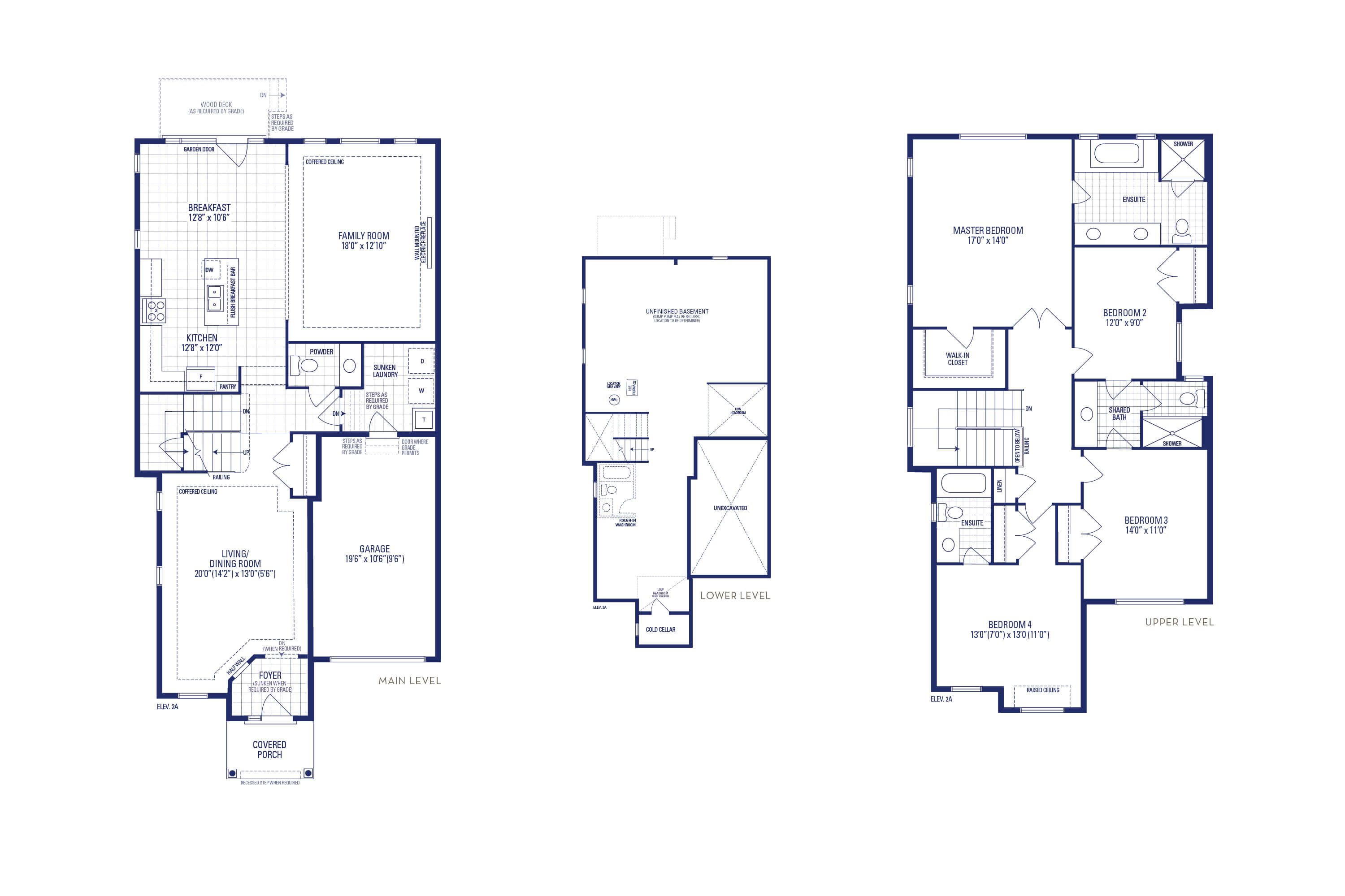 Willowglen 1 Elev. 2A Floorplan