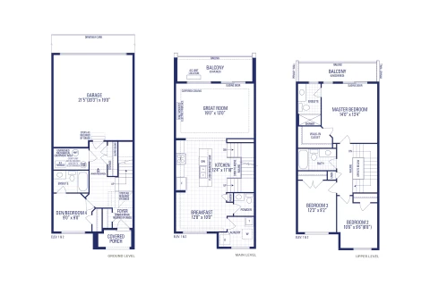 Coral 1 Elev. 2 Floorplan Thumbnail