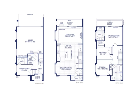Coral 30 Elev. 2 Flankage Floorplan Thumbnail