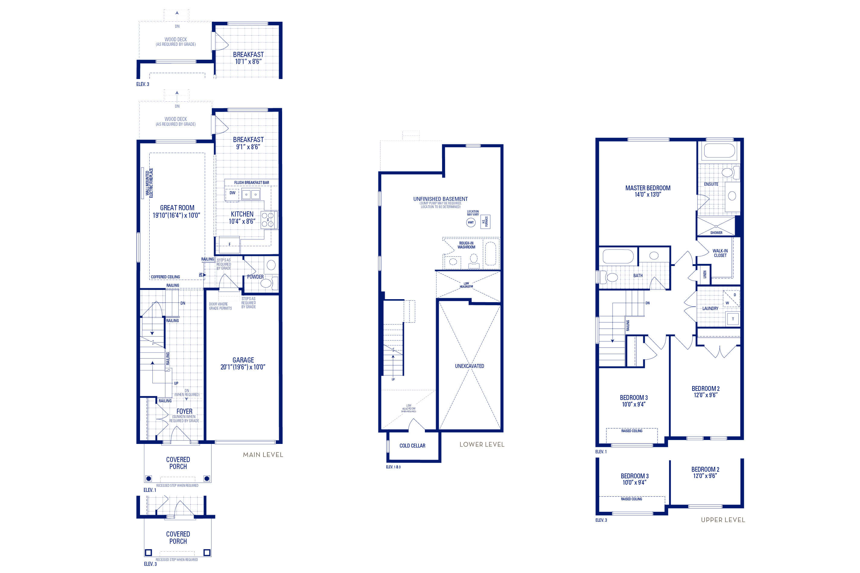 Glendale 2S Elev. 1 Floorplan Thumbnail