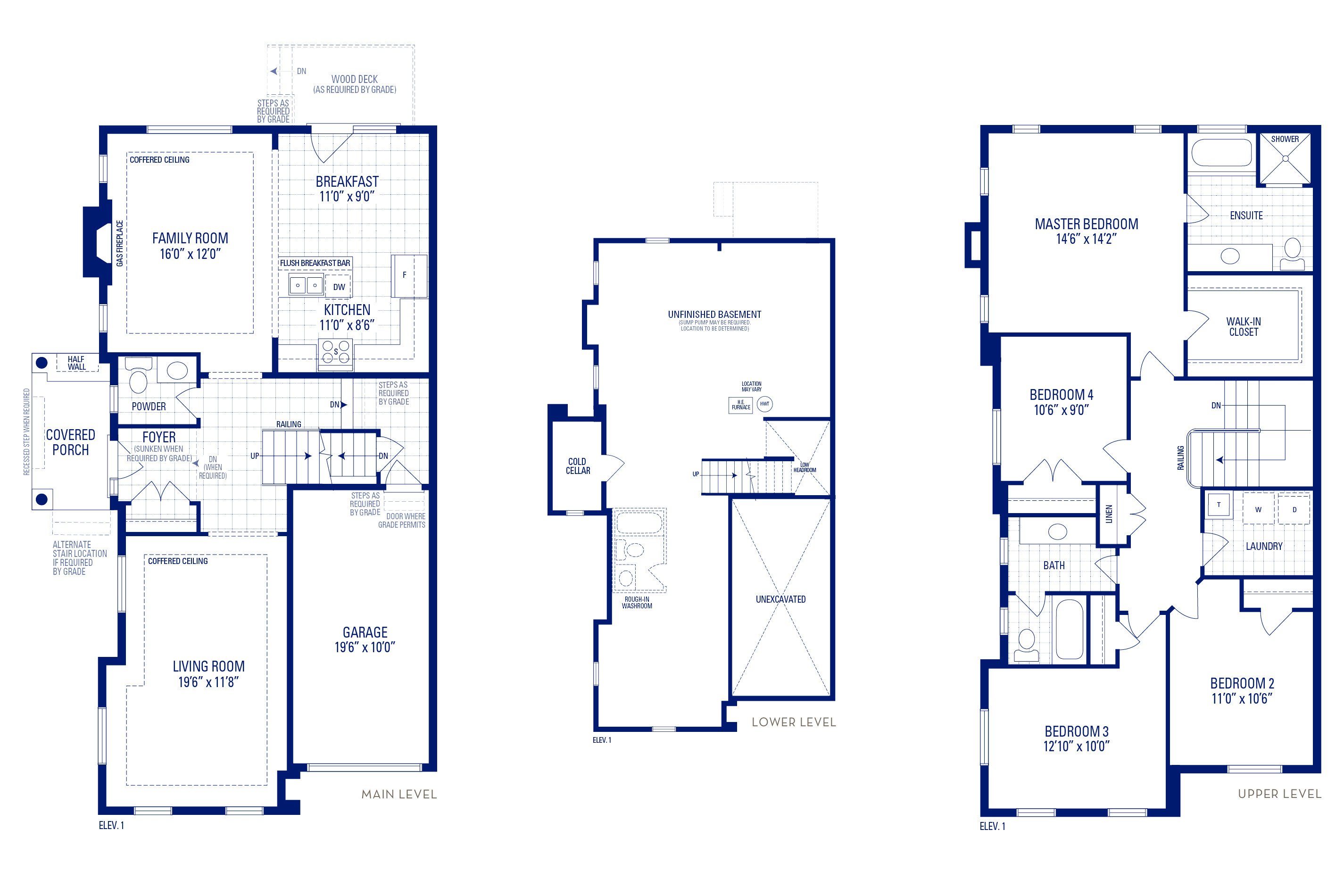 Heritage 12 Elev. 1 Floorplan Thumbnail