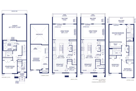Pearl 1 Elev. 1 Floorplan Thumbnail