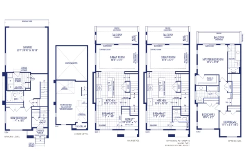 Pearl 10 Elev. 1 Floorplan Thumbnail