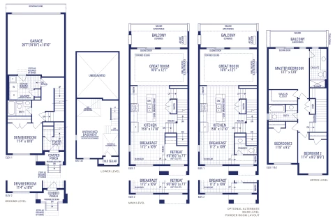 Pearl 1E Elev. 2 Floorplan Thumbnail