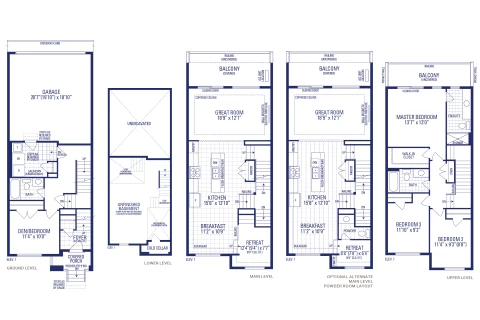 Pearl 2 Elev. 1 Floorplan Thumbnail