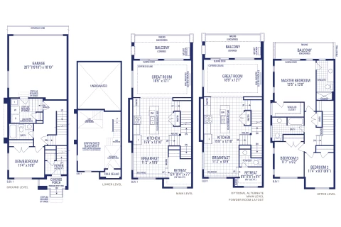 Pearl 20 Elev. 1 Floorplan Thumbnail
