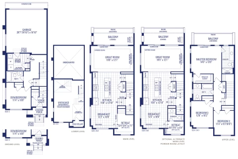 Pearl 20 Elev. 2 Floorplan Thumbnail
