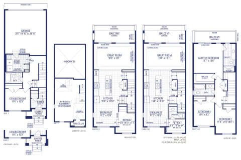 Pearl 2E Elev. 1 Floorplan Thumbnail