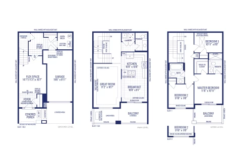 Verona 1 Elev. 3 Floorplan Thumbnail