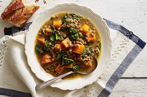 Winter Squash and Lentil Stew