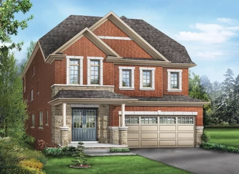 Bentley 8 (Optional 10’ Main Level Ceiling) Elev. 1 Rendering Thumbnail